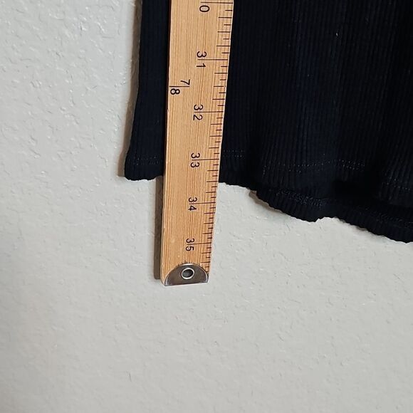 Lulu's XL Head Turner Black Ribbed Bodycon Mini Dress - Picture 8 of 9